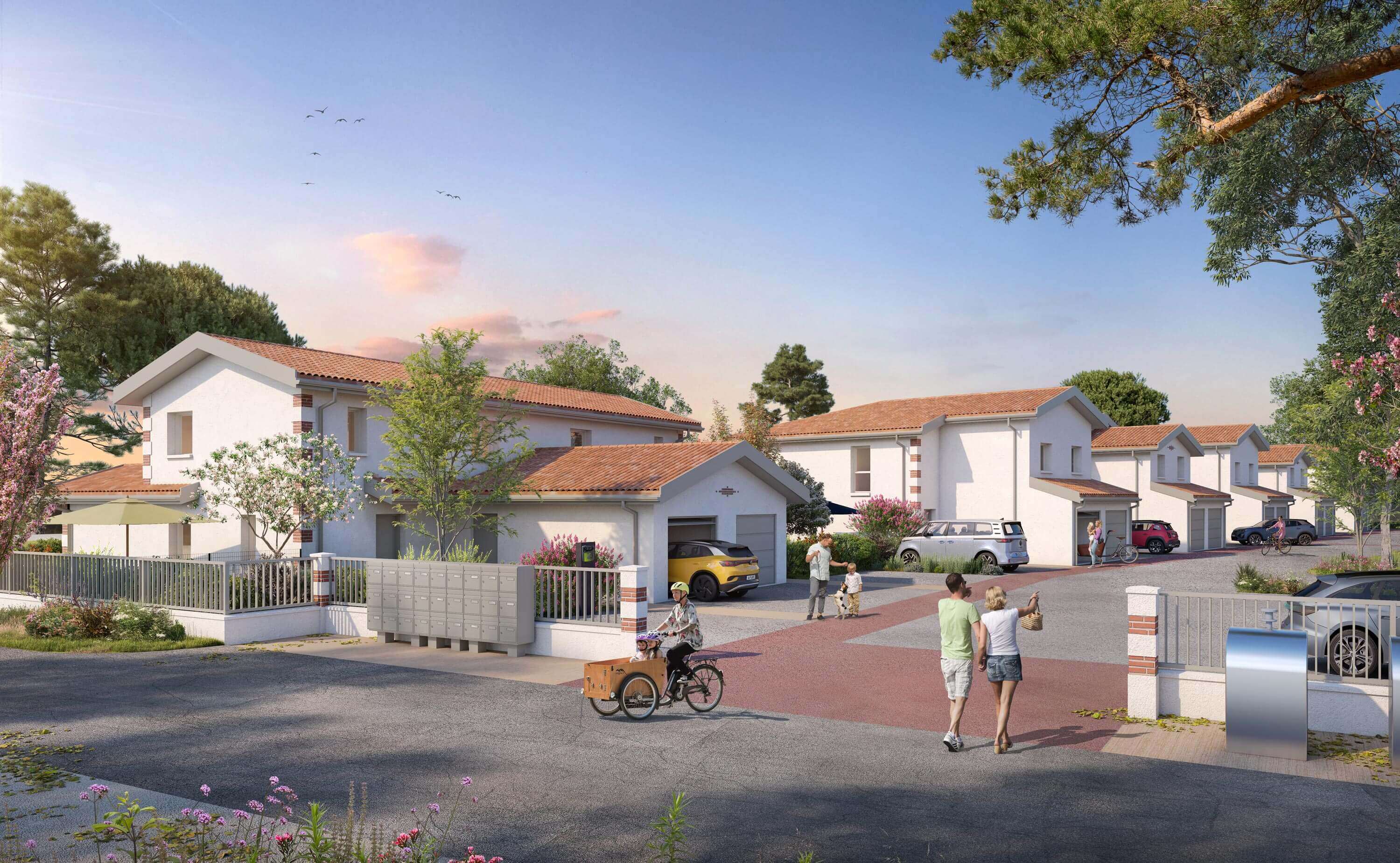 3D vue résidence Villas Plume