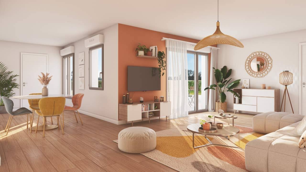 Vue 3D d'un intérieur de la résidence