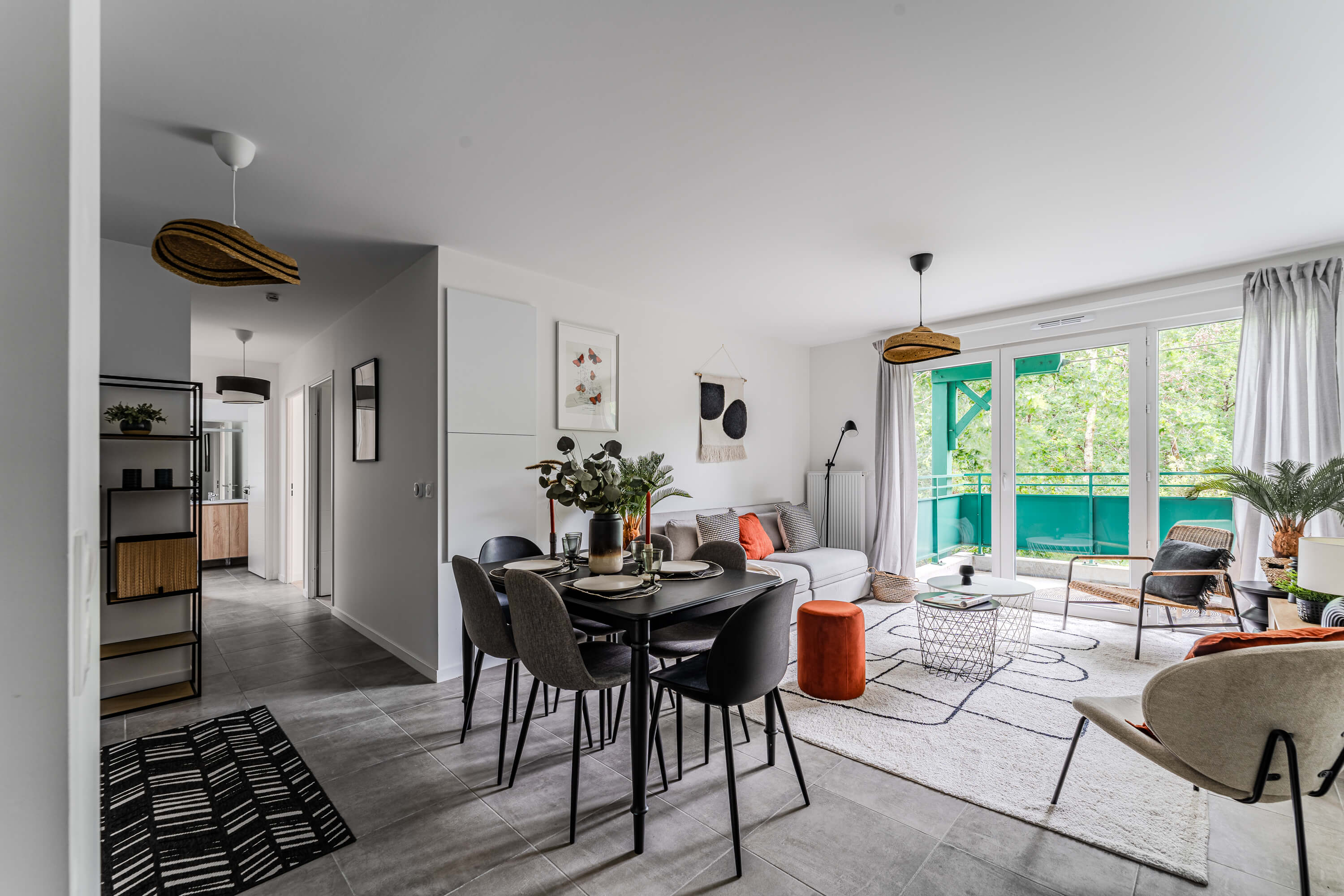 Vue intérieure d'un appartement