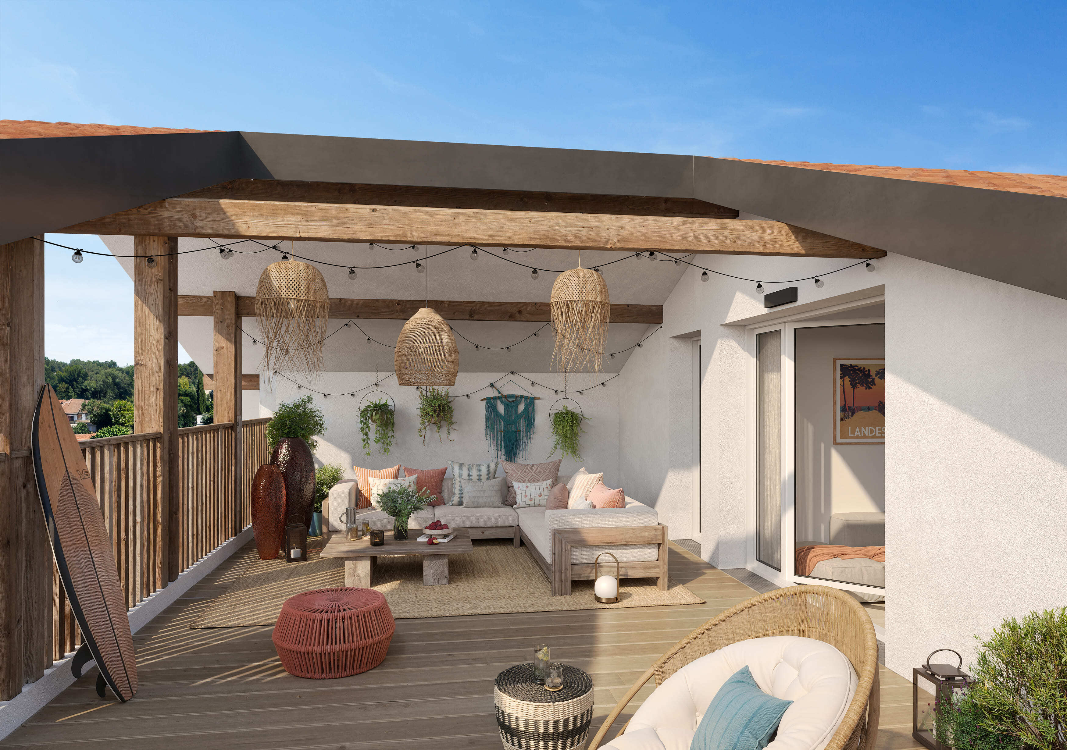 3D terrasse Echo des pins