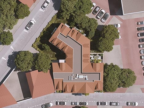 Plan de masse de la résidence Pavillon Garnier à Châtenay-Malabry (92)